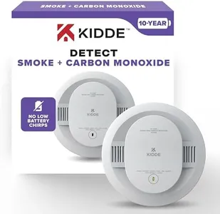 Kidde Smoke & Carbon Monoxide Detector, 10-Year Battery Powered, LED Warning Light Indicators