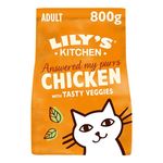 Lily's Kitchen Made with Natural Ingredients Adult Dry Cat Food Bag Chicken with Veggies Grain-Free Recipe 4 x 800 g