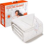 Wärmer Diamond Lattice Tie Down Electric Heated Blanket - Control with 3 Heat Settings, Detachable Controller, Machine Washable - Double Size 150cm x 120cm