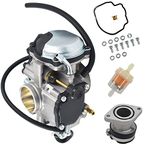 Carburetor Carb Replacement for Yamaha Bear Tracker 250 1999-2004 with Intake Manifold Boot