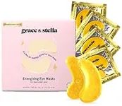 grace & stella Under Eye Mask (Gold, 48 Pairs) Eye Patch, Under Eye Patches for Dark Circles and Puffiness Undereye Bags, Wrinkles - Gel Under Eye Patches - Small Gifts - Vegan Cruelty-Free Self Care