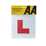 AA Magnetic L Plate, White, Pack of 2