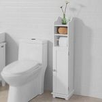 SoBuy FRG177-W,Bathroom Floor Standing Storage Cabinet,White