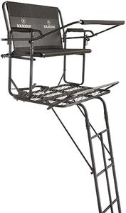 Bolderton 18’ Deluxe 2-Man Ladder Tree Stand; Includes Ratchet Straps, for Hunting Deer Season