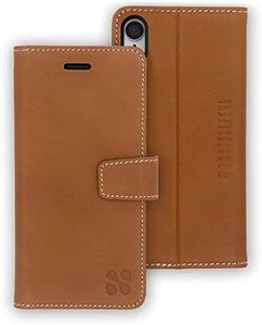 SafeSleeve EMF Protection Anti Radiation iPhone Case: iPhone XR RFID EMF Blocking Wallet Cell Phone Case (Leather)