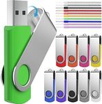 64GB Flash Drive 10 Pack USB Flash 