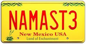 Breaking Bad | NAMASTE | Metal Stamped License Plate