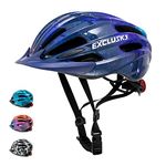 Kids Helmet Exclusky Kids Bike Helmet Child Boys Girls Bike Helmet Age 5-13 Adjustable Cycle Helmet 50-57cm (Starry Sky)