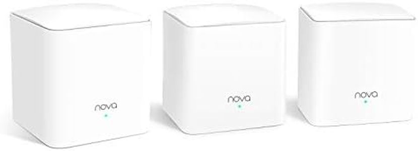 Tenda Nova MW5G Mesh WiFi System - Whole Home WiFi Mesh System - 3500sq² WiFi Coverage - Dual-Band AC1200 - Gigabit Ports - Easy Setup - Replaces WiFi Router and Extender - Works with Alexa - 3-Pack
