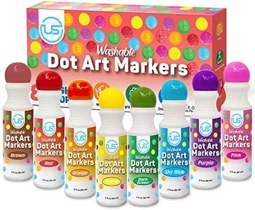 Dot Markers, Bingo Daubers, Washable 8 Colors Dot Markers for Toddlers and Kids Dot Art. Toddler arts and crafts