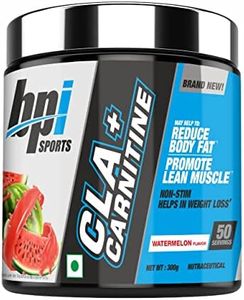 BPI Sports CLA + Carnitine – Conjugated Linoleic Acid – Performance, Lean Muscle – Caffeine Free – For Men & Women – 300 gms– 50 servings – Watermelon