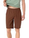DAMENSCH Statement Statement Raw Edge Shorts | Premium Cotton Blend, Colours by High-IQ Dyes-Pack of 1-Wood Brown-M