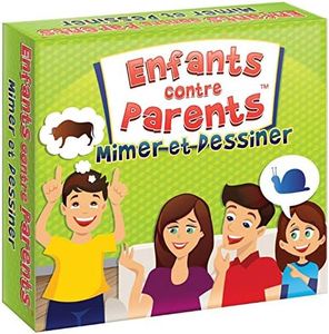 KANGUR Jeu Mimer et Dessiner pour Enfants Jeu de Plateau Familial Jeux de Société Enfants Contre Parents dès 7 Ans