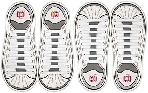 INMAKER No Tie Shoelaces, Pack of 2, Elastic Shoe Laces for Kids and Adults