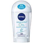 NIVEA Natural Comfort 0% Aluminum 48H Protection Deodorant Stick, 40mL