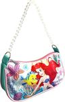 Disney Licensed Little Girl Shoulder Handbag With Beaded Handle, Multicolor