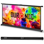 Duronic Projector Screen DPS40/169, Portable 40” Desktop Projection Screen for School Home Theatre, Table-Top projector screen with 16:9 Ratio