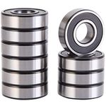 ZUBSHA ENTERPRISES 6205 2RS Rubber Sealed Bearings (ID=25mm, OD=52mm, Width=15mm) High Speed Bearing Steel ll pack of 4 ll