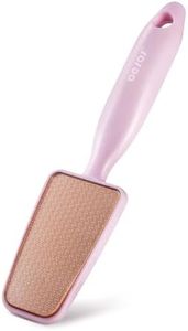 BEZOX Long Handle Glass Foot File Callus Remover, Foot Scrubber for Dead Skin, Cracked Heel Foot Scraper - Purple