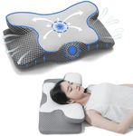 Gadivon Contoured Support Memory Foam Pillow, Cervical Neck Pillows for Neck and Shoulder Pain Relief, Ergonomic Orthopedic Bed Pillow for Side Sleepers, Back and Stomach Sleepers, Butterfly