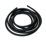 Black Conduit Split Plastic Flexible Cable Tidy Solution Tube Trunking 13mm - 3m