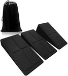 Topfinder Slant Board for Calf Stretching, Adjustable Incline Board Squat Ramp Deadlift Wedge Block, Set of 3 Foot Leg Stretchers Yoga Foam Wedge