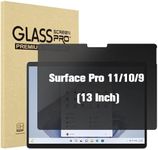 ProCase Microsoft Surface Pro 11/10/9 13 inch Privacy Screen Protector, Anti-Spy Tempered Glass Ultra Thin Tinted Screen Film Guard for 13.0 inch Surface Pro 11/10/9 2024 2022 Release