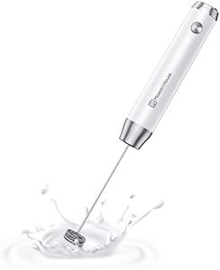Maestri House Rechargeable Milk Frother, LunaFro NS Handheld Electric Foam Maker Waterproof Detachable Stainless Steel Whisk Drink Mixer Foamer for Lattes, Cappuccino, No Stand
