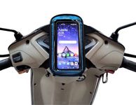 JETLIFE Premium Mobile Holder/Mount/Stand Pouch with RAIN Cap for Scooters Scooty Activa Jupiter EVs (Turquoise)