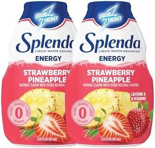 SPLENDA Energy Liquid Water Enhancer Drops, Sugar Free, Zero Calorie, Natural Flavor, Concentrated Drink Mix, 3.11 Fl Oz Each Bottle (Strawberry Pineapple, 2 Pack)