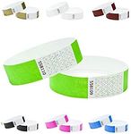 Tyvek Wristbands 3/4 inch 100 Pack,