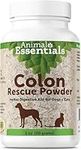 Animal Essentials Colon Rescue Powder - Herbal Digestive Aid for Dogs & Cats, Phytomucil, Healthy Gastrointestinal Tract, Certified Organic Herbs, No Preservatives, Glycerin-Based Formula - 1 Oz