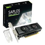 SAPLOS GTX 1050 Graphics Card for PC, 4GB GDDR5 128-bit, HDMI DisplayPort DVI-D, Computer GPU, Gaming Video Card, Low Profile, PCI Express x16, DirectX 12