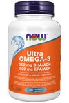 NOW Supplements Ultra Omega-3 1,000 mg Softgels, 90 Count