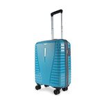 Aristocrat Airpro Cabin 55 Cm(Small) 8 Wheels Trolley Bags for Travel Hard Case Luggage, Lightweight Bag with Combination Lock & Robust Trolley with 7 Years Warranty (Teal Blue)