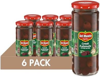 Del Monte Greek Kalamata Pitted Olives, 8 oz. Jar (Pack of 6)
