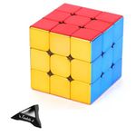 3X3 Speed Cube, Taolele Magic Cube Normal Verion Reflective Mirror Plating Type Metallic Puzzle Toys for Magic Cube enthusiasts