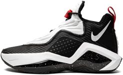 Nike Mens Lebron Soldier XIV 14 Basketball Shoes (Black-White-University Red, 11, Numeric_11)