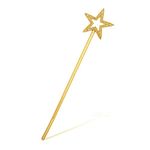 Abeillo Fairy Wand, Gold Angel Magic Wands for Kids, Sparkle Star Princess Wand, Glitter Flower Girl Wand for Weddings, Fairy Party Supplies for Girls, Halloween