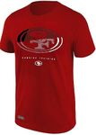 NFL Kids Youth 8-20 Watson Team Color Performance Primary Logo Short Sleeve T-Shirt, San Francisco 49ers, 14-16