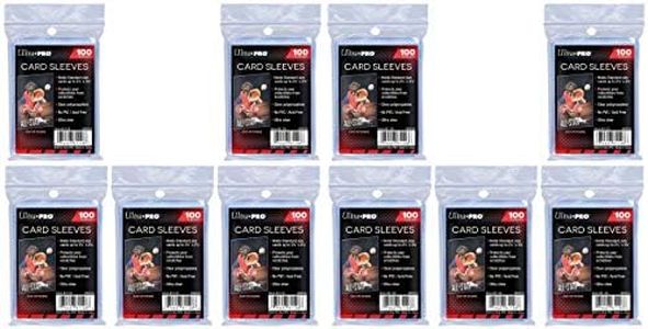 Trading Card Sleeves - 1000 Ultra Pro Clear Deck Protectors Pokemon MTG Sized