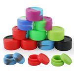 30pcs 5ML Silicone Containers Round Multicolored Small Storage Jars Multi Use Cosmetic Storage Containers for Melt Wax, Food, Cosmetics, Essential Oils, Mini Crafts