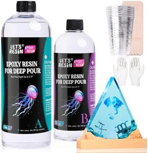 LET'S RESIN Epoxy Deep Pour Clear 51OZ Kit