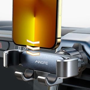 AINOPE Car Phone Holder, 2024 Upgrade Air Vent Gravity Car Phone Mount [Just Slip in] 360° Rotation Phone Holder for Cars for iPhone Car Mount Fits iPhone 15 Pro Max 14 13 12 All 4.0''-7.0'' Phones