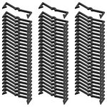 Plmvhpb 100 Pieces of Plastic Pegboard Hook Lock Pegboard Display Hook Storage Rack black