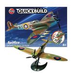 Airfix QUICKBUILD Model Aircraft Kits - J6000 Spitfire Model Building Kit for Kids 6+, Construction Plane Toys for Boys & Girls - Fighter Jet Planes & Toy Aeroplane Sets, Plane Enthusiast Gifts