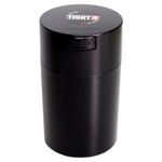 Tightvac - 1 oz to 6 ounce Airtight Multi-Use Vacuum Seal Portable Storage Container for Dry Goods, Food, and Herbs - Black Cap & Body