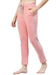 BLINKIN Women's Cotton Casual Style Pajama | Night Pants For Women With Side Pockets, Pink, Medium