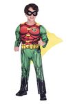 amscan (PKT) (9906090) Child Boys Robin Classic Costume (3-4yr)