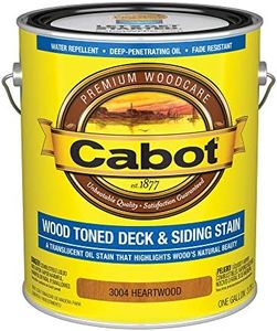 Cabot Wood Toned Stain + Sealer, Exterior Natural Wood Stain, Heartwood, Gallon